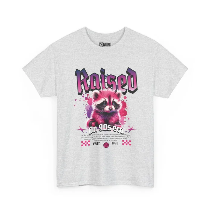 T-shirt z nadrukiem Raised on 90's Era